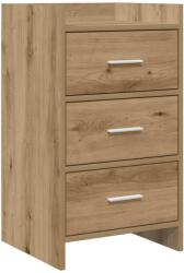 vidaXL Mese de noptiera Stejar Artizanal 40 x 36 x 70 cm GartenMobel Dekor (8011034)