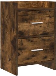 vidaXL Mese de noptiera Stejar fumuriu 40 x 30 x 60 cm Lemn prelucrat GartenMobel Dekor (8010971)