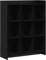 vidaXL Biblioteca Stejar Negru 87, 5 x 30 x 111 cm Lemn prelucrat GartenMobel Dekor (8011292) Biblioteca