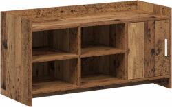 vidaXL Dulap pentru pantofi cu usa Lemn vechi 100 x 39, 5 x 51 cm GartenMobel Dekor (8011361) Pantofar