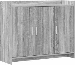 vidaXL Bufet Sonoma gri 98, 5 x 33 x 80 cm Lemn prelucrat GartenMobel Dekor (8011128) Comoda