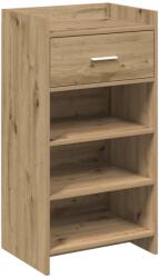 vidaXL Dulap pentru pantofi cu sertar Stejar Artizanal 48 x 36 x 92 cm GartenMobel Dekor (8011354) Pantofar