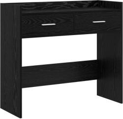 vidaXL Masa de consola Stejar Negru 90 x 35 x 80 cm Lemn prelucrat GartenMobel Dekor (8011300)