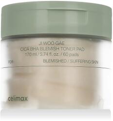 Celimax Ji Woo Gae Cica BHA Blemish Toner Pad Loțiuni și ape termale 60 buc Masca de fata