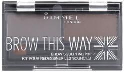 Rimmel Brow This Way Palette (002 Medium Brown) 2, 4 g