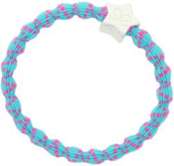By Eloise London Silver Star Elastice de păr pentru femei culoare Neon Pink on Neon Blue