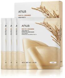 Anua Rice 70 + Ceramide Glow Collagen Mask 4 x 38 g Masca de fata