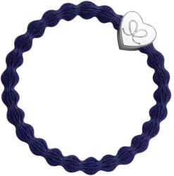 By Eloise London Silver Heart culoare Navy Blue