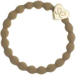 By Eloise London Gold Heart Elastice de păr pentru femei culoare Camel