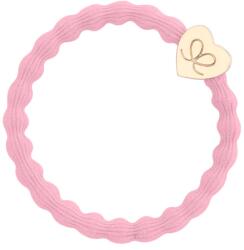 By Eloise London Gold Heart Elastice de păr pentru femei culoare Ballet Pink