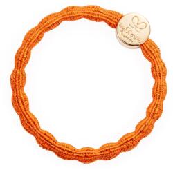 By Eloise London Metallic Gold Circle Elastice de păr pentru femei culoare Orange Peel