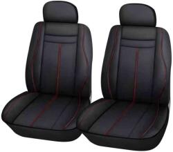 Autolife 2db-os Műbõr üléshuzat - Légzsákos / fekete-piros 80150 (80150) - aruhaz