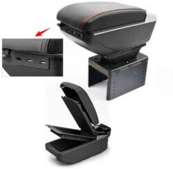 AUTOLIFE W13145 Gyári hatású műbõr univerzális könyöklõ - 7USB-S - állítható konzol szélesség - A-009 (66029) - aruhaz