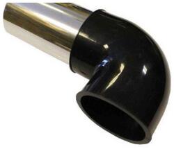 AUTOLIFE Alu könyök fekete 76mm LG-JL-6031 (4337BK)