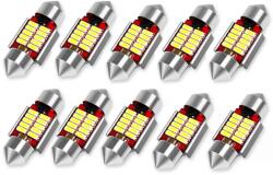 Autolife SMD-ROOF-10SMD-31 - 10db-os 31MM Szofita Led 12V hűtõbordás CANBUS (21202) - aruhaz