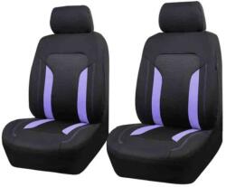 Autolife AD9341-2LILA 2DB-os Univerzális üléshuzat 1+1 - Légzsákos - Tároló zsebbel lila-fekete (01143) - aruhaz