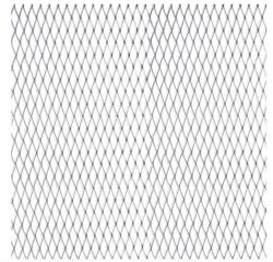 AUTOMAX Hűtõrács háló alu 100x25cm ezüst kis lyukú (9751)