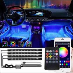 AUTOLIFE RGB Autó Beltéri Hangulatvilágítás - 12V + Applikációval vezérelhetõ (45048)