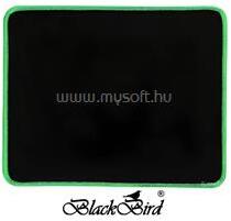 BlackBird Egérpad Gamer NanoGlide 21x25cm 3mm vastag zöld varrott szegély (BH1833) (BH1833)