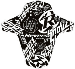 REVERSE Sárvédő MTB első teleszkóp merevítésére szerelhető ( Nico Vink-Stickerbomb) fekete-fehér