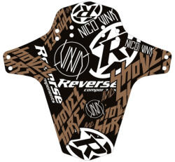 REVERSE Sárvédő MTB első teleszkóp merevítésére szerelhető ( Nico Vink-Stickerbomb) fekete/réz