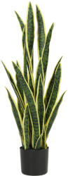 Outsunny Sansevieria Artificială în Ghiveci, Plantă Falsă pentru Interior și Exterior cu 21 de Frunze Modelabile, Ø20x90 cm | Aosom Romania (844-267V01YG)