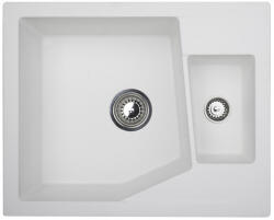 Metalac Linea M 1.5D Metalac 192045 Gránit Mosogatótálca - Extra mély, Egymedencés, Fehér (192045) - muszakishop