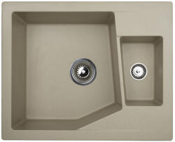 Metalac Linea M 1.5D Metalac 192043 Gránit Mosogatótálca - Extra mély, Egymedencés, Pezsgő (192043) - muszakishop