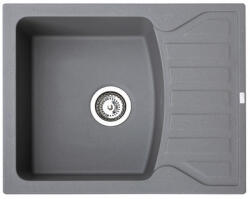 Metalac Quadro M Metalac 372986 Gránit Mosogatótálca - Extra mély, Csepegtetőtálcás, Grafit (372986) - muszakishop