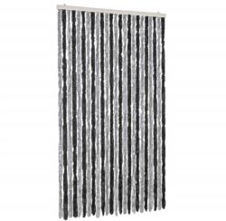 vidaXL szürke és fekete zsenília rovarfüggöny 100 x 230 cm 2.45 kg (377331VidaXL)