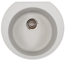 Metalac Omega Metalac 177013 Gránit Mosogatótálca - Extra mély, Egymedencés, Kerek, Szürke (177013) - muszakishop