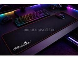 BlackBird Egérpad Gamer DeepBlack 90x40cm 3mm vastag piros varrott szegély (BH1825) (BH1825)