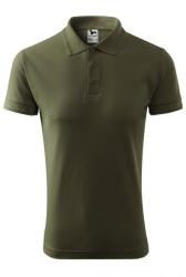 MALFINI Pique Polo férfi pólóing, katonai, 3XL-es méret (MSEL-87-33-8591729211089)