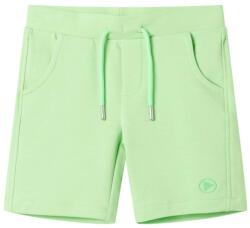 vidaXL Fluo zöld gyerekrövidnadrág 128, 0.16 kg 7-8 év (12507)