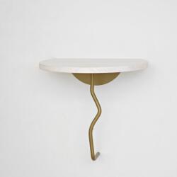  Hanah Home Fali polc Gold White Leo - Arany, Fehér