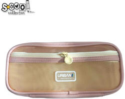 S-Cool Penar borseta Urban, 2 fermoare, LIGHT PINK, 22.5x5x11 cm - S-COOL (SC2879) Penar