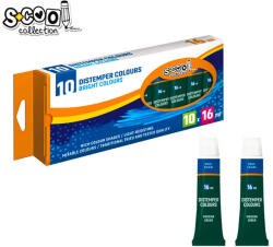 S-COOL Tempera verde inchis, 16ml, 10 culori/set - S-COOL (SC304)