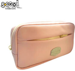 S-Cool Penar borseta Urban, 2 fermoare, PINK, 21x4x10.5 cm - S-COOL (SC2889) Penar