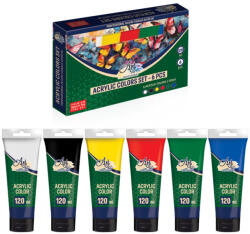 Artline Vopsea acrilica profesionala, 120 ml, 6 cul/set - ARTLINE (ART075)