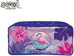 S-Cool Penar borseta paiete, 1 fermoar, FLAMINGO, 22x11x5.5 cm - S-COOL (SC3044) Penar