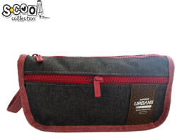 S-Cool Penar borseta Urban, 2 fermoare, RED, 22.5x7x12 cm - S-COOL (SC2868) Penar