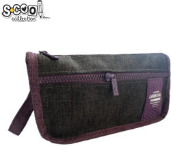 S-Cool Penar borseta Urban, 2 fermoare, PURPLE, 22.5x7x12 cm - S-COOL (SC2869) Penar