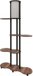 Opviq Floor Lamp Walnut KS-11114