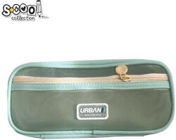 S-Cool Penar borseta Urban, 2 fermoare, GREEN, 22.5x5x11 cm - S-COOL (SC2878) Penar
