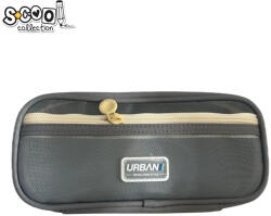 S-Cool Penar borseta Urban, 2 fermoare, GREY, 22.5x5x11 cm - S-COOL (SC2877) Penar