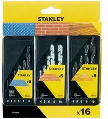 STANLEY fúrószár készlet 2-10 mm, 16 részes (STA56045-QZ)