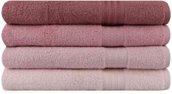  L' essentiel Maison Bath Towel Set (4 Pieces) Powder Pink Dusty Rose Light Pink Rainbow - Powder (317HBY1446)