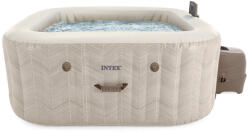  Jacuzzi, INTEX Chevron Deluxe Square S2, 175 x 175 x 71 cm, chevron mintás, 4 személyes, 140 buborékfúvókás, sósvizes rendszer, mobilalkalmazás vezérlés (28446)