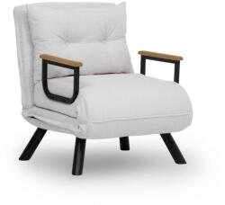  Atelier Del Sofa 1 üléses kanapéágy fehér Sando Single - Teddy szövet - fehér