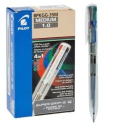 Pilot Super Grip G 4-цветна полупрозрачна химикалка BPKGG-35M-NC (BPKGG-35M-NC)